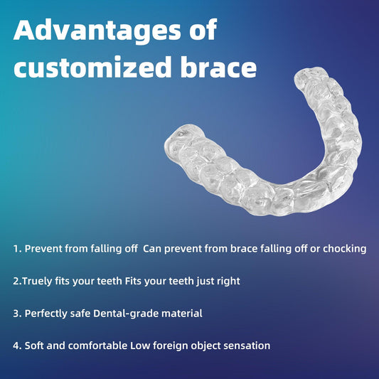 Custom 2-Pack Night Mouth Guard,Mouth Guard for Protection Against Teeth Grinding with Blue Box - Rice Husky xidental