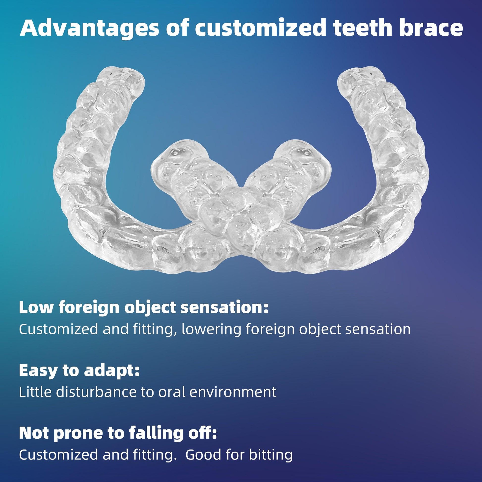 Custom 2-Pack Night Mouth Guard,Mouth Guard for Protection Against Teeth Grinding with Blue Box - Rice Husky xidental