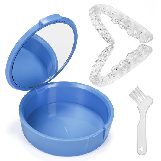 Custom 2-Pack Night Mouth Guard,Mouth Guard for Protection Against Teeth Grinding with Blue Box - Rice Husky xidental