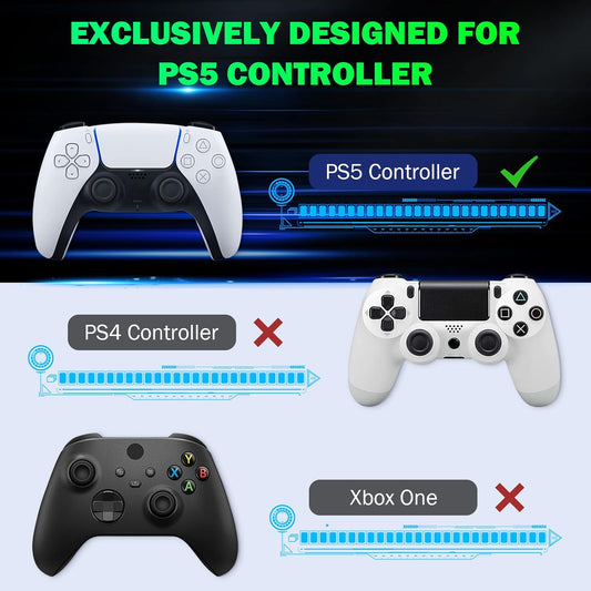 Keyboard Bluetooth Wireless for PS5 Controller with Green Backlight